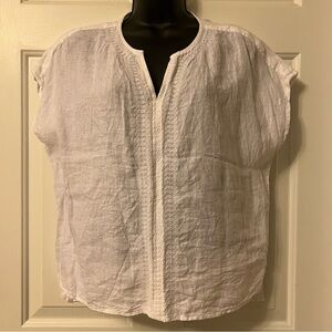 House of Harlow 1960 Linen White Blouse